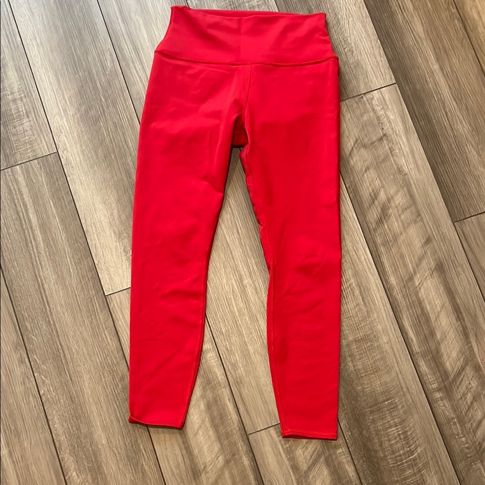 ALO Yoga High-Rise Red Leggings